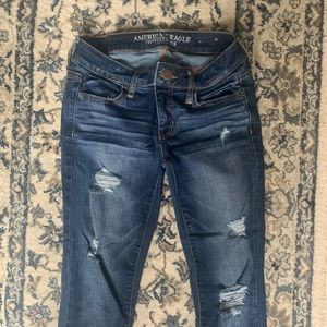 American Eagle Ripped Skinny Jeans Jeggings